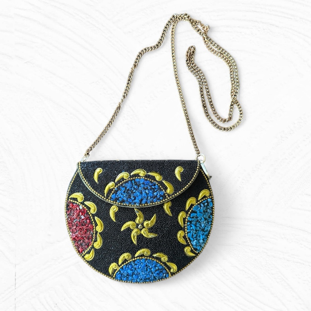 NEW elegant Ramla handmade bag with mosaic design